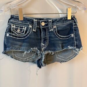 True Religion Spicy Frayed Denim Jeans Women’s Size 26 EUC